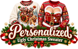 Logo Personalized Ugly Christmas Sweater (1)