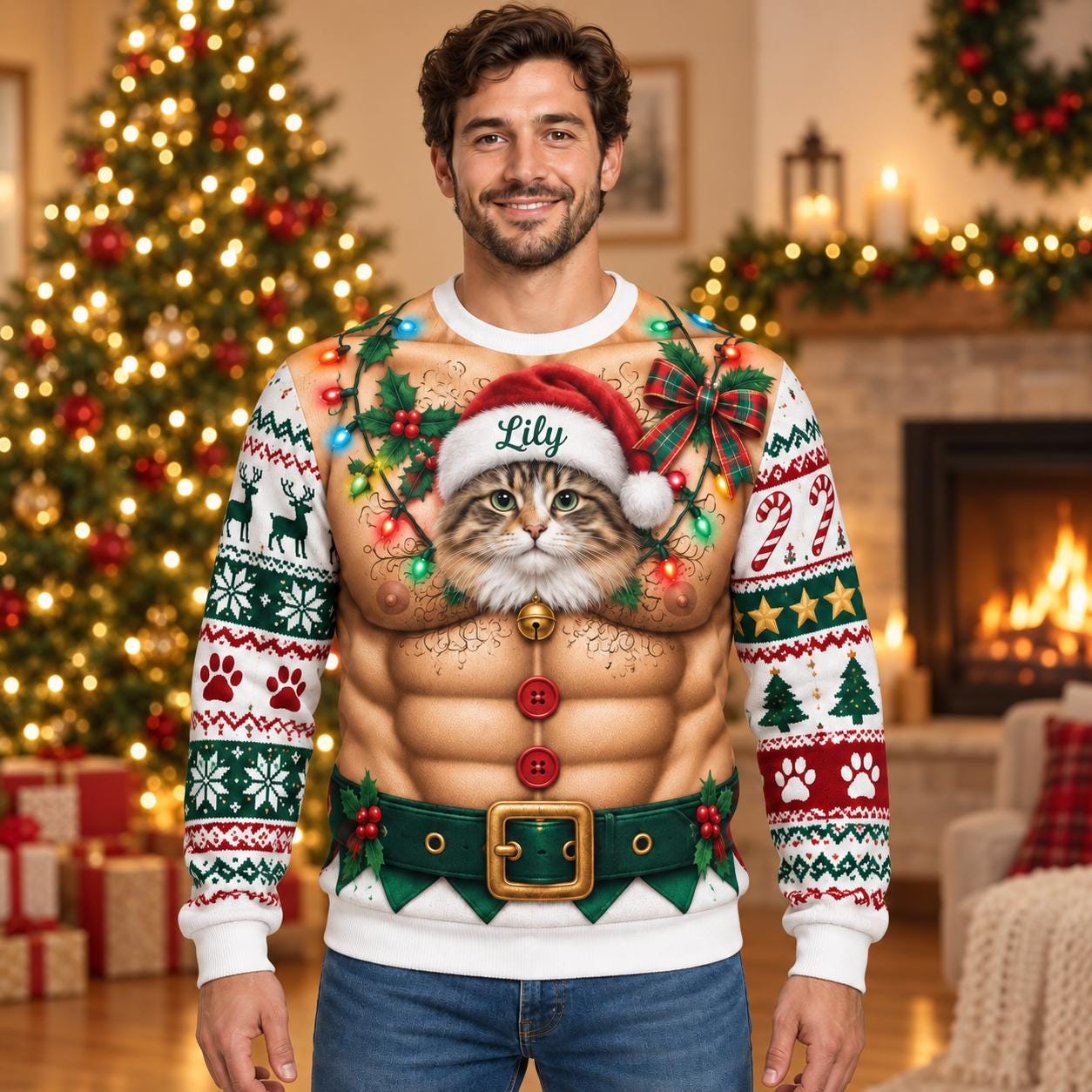- Personalized Ugly Christmas Sweater