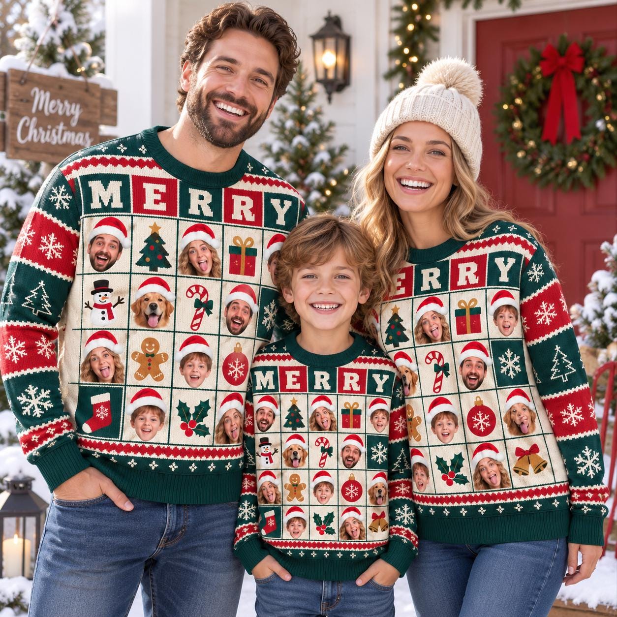 - Personalized Ugly Christmas Sweater