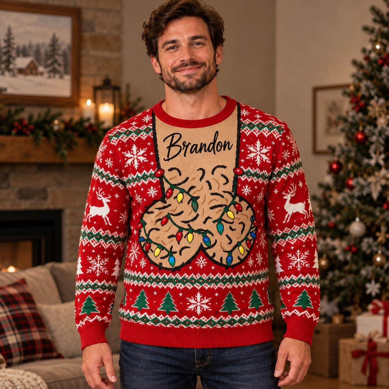 - Personalized Ugly Christmas Sweater